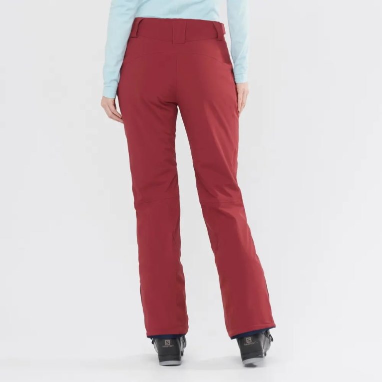 Red Salomon The Brilliant Women's Ski Pants | IE IL0257